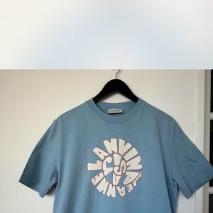Lanvin Light Blue Logo Tee